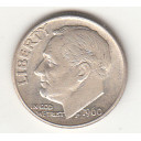 1960 - 10 Cents (Dime) Argento Dollaro Stati Uniti Roosevelt  Dime BB++